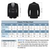 AMY ZHU Men's 2 Piece Suit Regular Fit Blazer Big