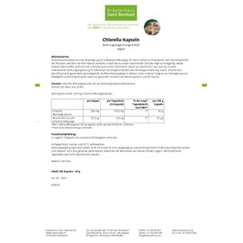 Sanct Bernhard Chlorella Capsules with Chlorophyll 180 Capsules