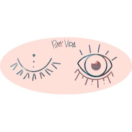 Pura Vida Wink Stickers - Exclusive Colorful Design, Adhesive Accessories - 3 Inches