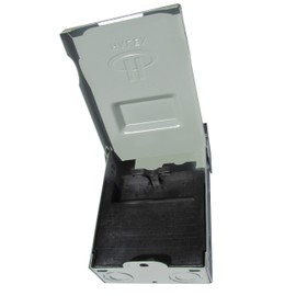 Halex - 60-AMP 120/240-Volt Non-Fuse Metallic AC Disconnect, Bullet - HNF60R – 1 Per Pack – ANSI Certified & UL Listed, Gray