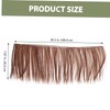 COHEALI 12pcs Heat Resistant Doll Wigs Cute Simulation Hair Extensions