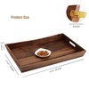 MAGIGO 22 x 14 Inches Large Rectangle Curved Black Walnut