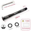 ONIPAX Anti-Theft 12mm Front Hub Thru Axle, Thread M12x1.5mm, L12mmx120/125mm