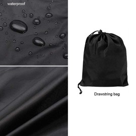 Smart Electric Pressure Washer Cover Waterproof Black Protective with Top Handle Outdoor Cover Accessories 34.x17.7x17.7inch