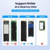 Dual Bay NVMe M.2 SSD Docking Station, USB 3.2 Gen2x2