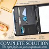 Professional Padfolio for Organized Productivity, Zippered Portfolio, Business Card &