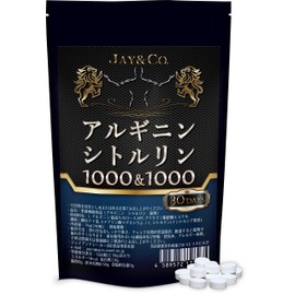 JAY&CO. ここ一番の強さ アルギニン 1000mg + シトルリン 1000mg 錠剤 (30日分)