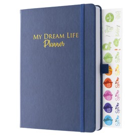 Daily, Weekly & Monthly Life Planner Perfect for 2025 to Help You Achieve Your Goals and Increase your Productivity, A5 Hardcover Undated 6 months Diary with Stickers & Gift Box