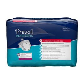 Prevail Breezers Incontinence Briefs, Unisex Adult Incontinence Briefs with Tabs, Ultimate Absorbency - Regular, 20 Count Bag