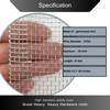 1/8 inch Galvanized Hardware Cloth Wire Mesh Screen Roll (24in