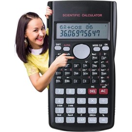 Scientific Calculator for GCSE & A-Level Maths | School Exam Calculator | Back-to-School Stationery & Desk Essential for Secondary Students | Dual-Powered, Large Display, Portable & Easy to Use