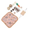 12Pcs Hamster Toy Set Natural Safe Hand Woven Teeth Grinding