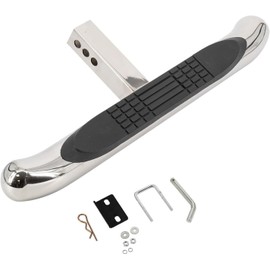 ‎Cobra-Tek 28" Hitch Step W/Led Brake Light w/ Hitch Pin & Hitch stabilizer Stainless Steel