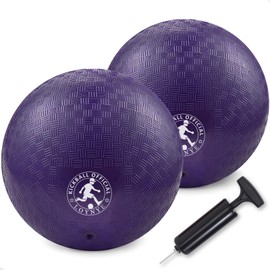 LOYNYE 10 Inch Dodgeball Balls Playground Ball Kickball, Dodge Ball for Kids, Kickballs Handball for Indoor Outdoor Games Four Square Balls, Includes Pump