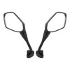 1 Pair Motorcycle Rear Mirror Adjustable Black Handlebar Side Mirror