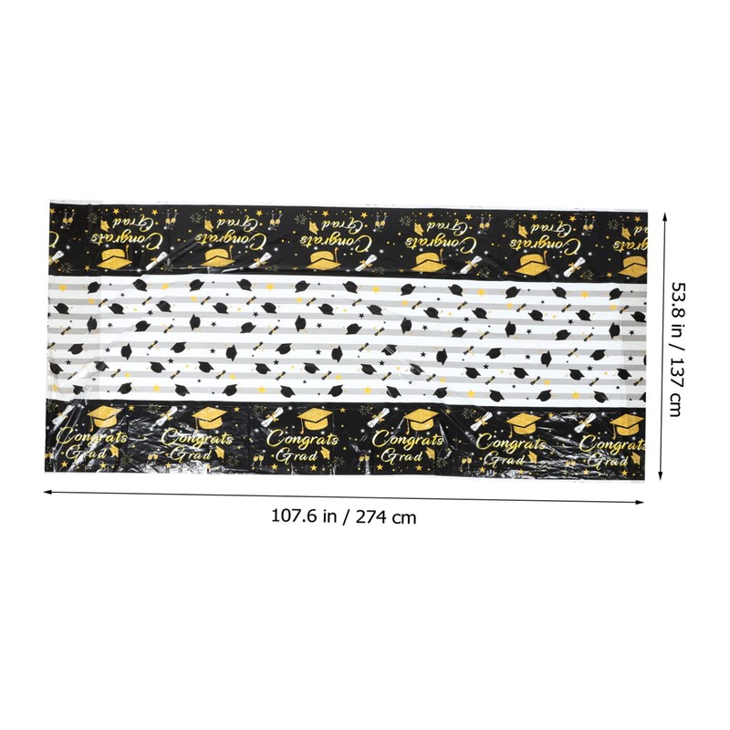 OHPHCALL Tablecloths for Graduation Iridescent Decorative Table Cover Disposable Party