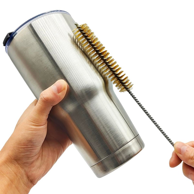 7 Pcs Brass Wire Tube Brushes Bottle Brush Set,11Inch Long