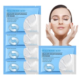 Under Eye Patches, Hyaluronic Acid Eye Mask for Puffy Eyes, Hydrogel Eye Masks Skincare,Hyaluronic Acid Hydrating Eye Mask for Brightens&Reducing Wrinkles,Dark Circles,Eye Bags and Puffiness(5Pcs)