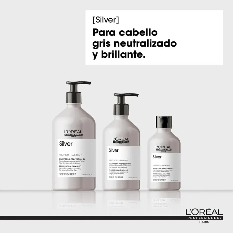 Shampoo Cuidado Canas L'Oréal Professionnel Silver 500ml