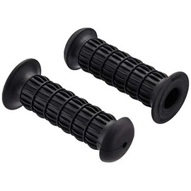 キジマ (kijima) バイク グリップ クラシックミニグリップ 非貫通タイプ ブラック 121*22.2mm 原付 スクーター 201-4901