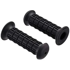 キジマ (kijima) バイク グリップ クラシックミニグリップ 非貫通タイプ ブラック 121*22.2mm 原付 スクーター 201-4901