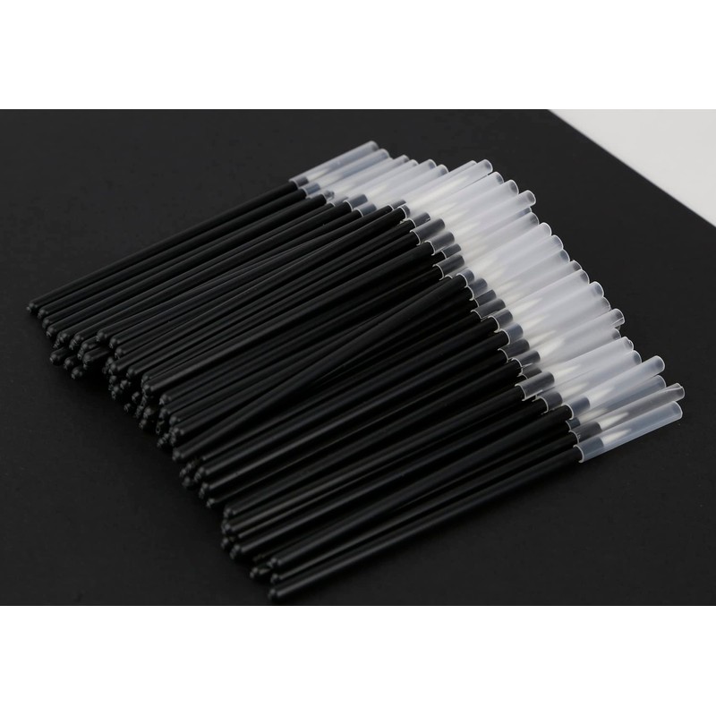 KOLAMOON 100 Pcs Disposable Brushes Plastic Paint Brushes Model Brushes