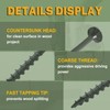 LIONMAX Deck Screws 3 Inch, Wood Screws #10 x 3",