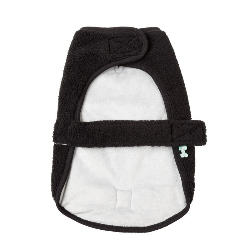 FuzzYard Black Teddy Dog Wrap Vest (2)