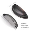 CABDM 2 Pack 4" Drawer Pulls Oil Rubbed Bronze Cabinet