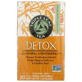 Triple Leaf Tea Triple Leaf Tea Chinese Medicinal Detox Triple Leaf Tea Bag, 20 Count