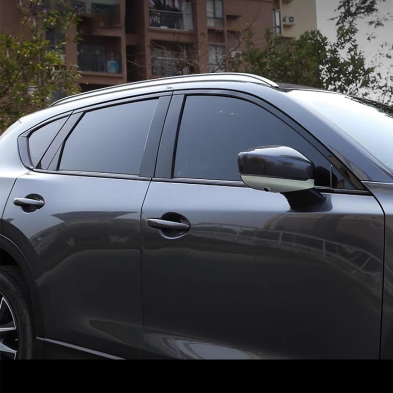 dewoshangmao Window Trim Chrome Delete Blackout Overlay Kit Pre-Cut Vinyl