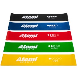 Fitness Bands Set of 5 | Resistance Bands for Buttocks and Legs | Gymnastics Bands Fitness for Men and Women