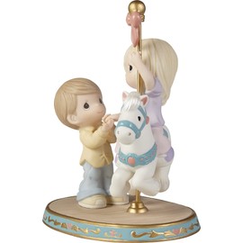 Precious Moments 221019 Your Love Makes My World Go Round Bisque Porcelain/Metal Figurine