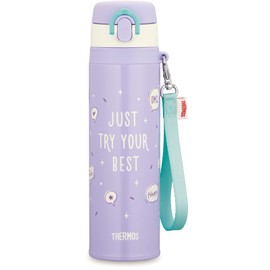 Thermos JNT-552 PL Water Bottle, Vacuum Insulated Travel Mug, 19.4 fl oz (550 ml), Purple