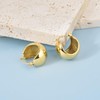 Candyfancy 18K Gold Plated Chunky Gold Hoop Earrings Lightweight Thick