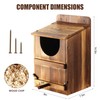 Yaoyiizy Owl House, Barn Owl Nesting Box with Bird Stand