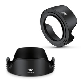 55mm Lens Hood, JJC Universal Tulip Flower Metal Lens Hood Compatible with Canon EF-M 18-150mm f/3.5-6.3, EF-M 11-22mm f/4-5.6, EF-M 18-150mm f/3.5-6.3, Sony E 18-135mm F3.5-5.6, FE 28-70mm F3.5-5.6