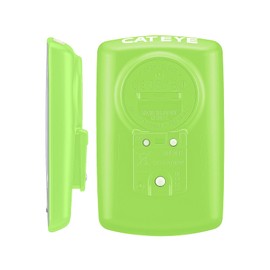 CATEYE Padrone Wireless Bike Computer – Oversized Display Cyclocomputer, Wireless Speedometer & Odometer, FlexTight™ Mount, Auto Start/Stop, Programmable Odometer (Green)