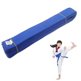 Ruayia Karate Belt Judo Belt Yellow Judo Fabric Martial Arts Belt Thick Martial Arts Karate Cotton Children Taekwondo Belt Aikido Belt Adult - Blue