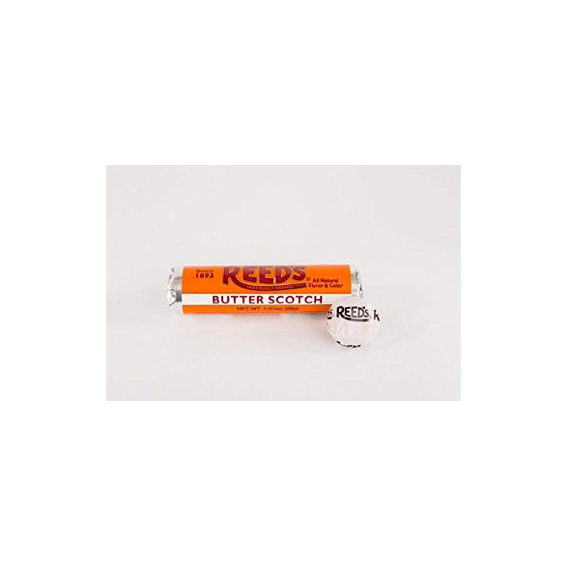 Reed’s Butterscotch Candy Rolls | Traditional Butterscotch Hard Candy |