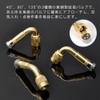 KUAIDHFK 車 バイク 空気入れ エアーホース エアーバルブ L型 45°+ 90°+ 135°