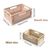 Pack of 5 Folding Boxes, Foldable, Stable, Plastic, Sturdy Folding