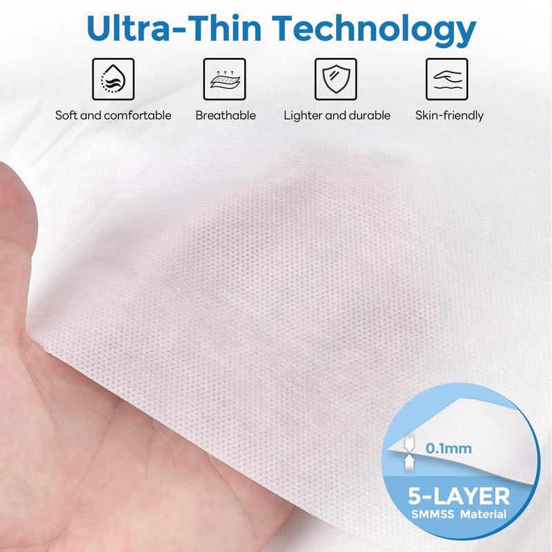 vammots Disposable Bed Sheets for Hotel, King Size Travel Disposable