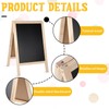2 Pcs Chalkboard Easel, with 2 Erasers, 15.7x9.8 in Tabletop