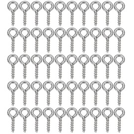 SULIUDAJI Pack of 100 eye screw hooks are used for eye screws made of resin jewellery beads and plastic made of stainless steel.