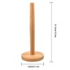 AIMALL Premium Beech Wood Roll Holder, 12.4-Inch Tall Kitchen Paper