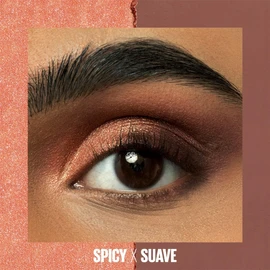 Maybelline Sombras de Ojos de larga duración, a prueba de agua, Color Rivals, tono Spicy X Suave, 3g