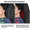 Car Headrest Leather Memory Foam Neck Pillow for Driving with