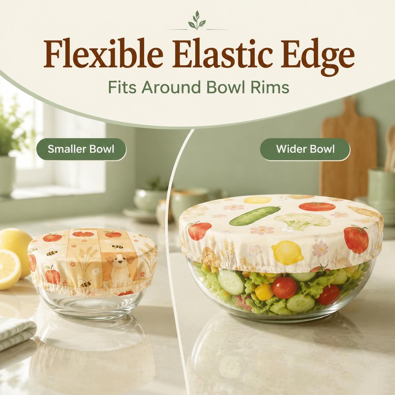 3 Pcs Beeswax Bowl Covers for Bread Proofing, Reusable Sourdough