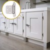 ANGSTROM 10-Pack Partially Exposed Cabinet Hinges, 180-Degree Self-Closing, Surface-Mount Full